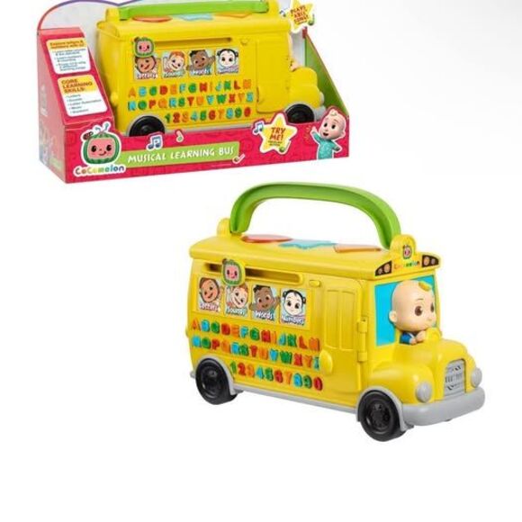 NEW CoComelon Musical Learning Yellow School Bus- Talks/Lights up/Plays Music - Picture 1 of 4